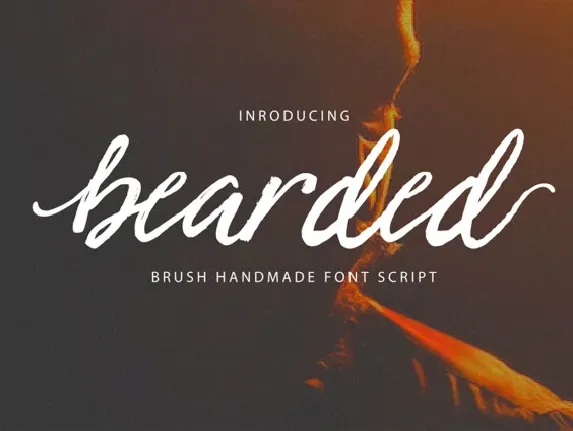 Bearded Script font