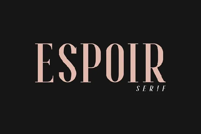 Espoir Serif Family font