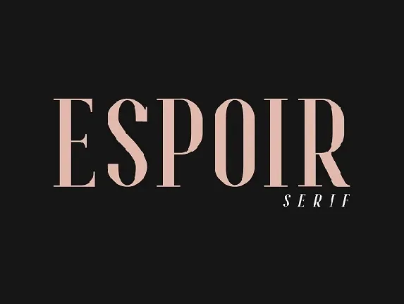 Espoir Serif Family font