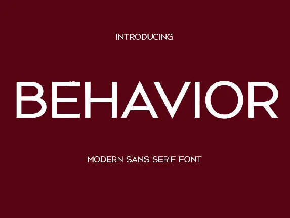 Behavior font