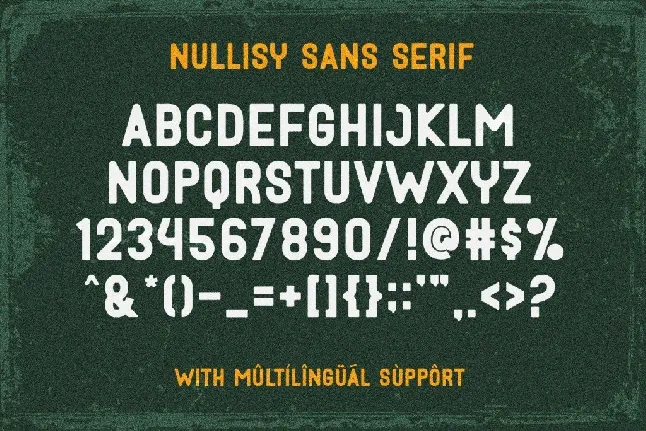 Nullisy font