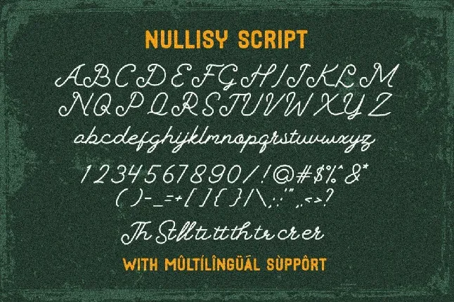 Nullisy font