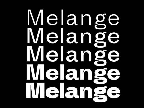 Melange Family font