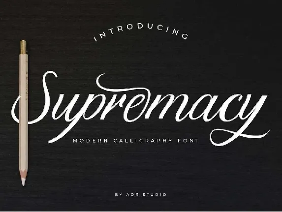 Supremacy Script Calligraphy font