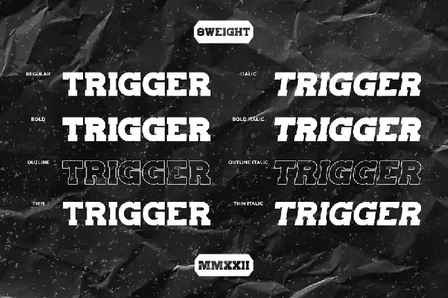 Trigger Demo font