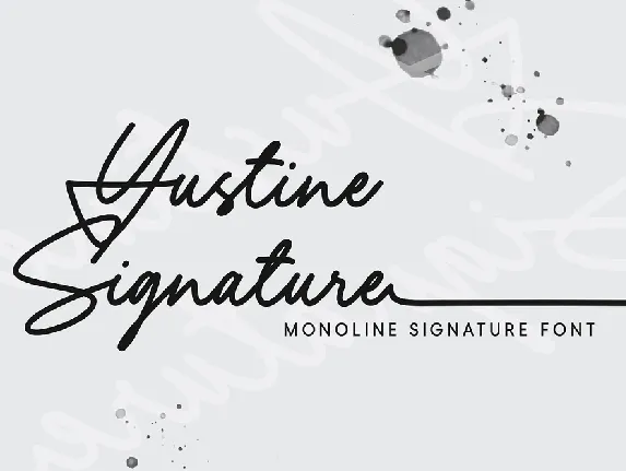 Yustine Signature font