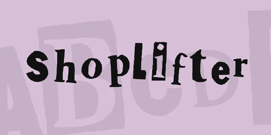 Shoplifter font