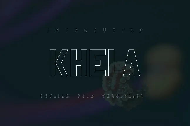 Khela Outline font