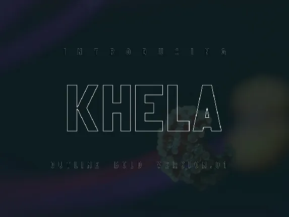 Khela Outline font