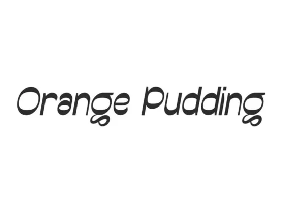 Orange Pudding font