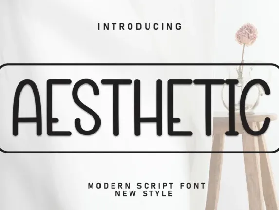 Aesthetic Display font