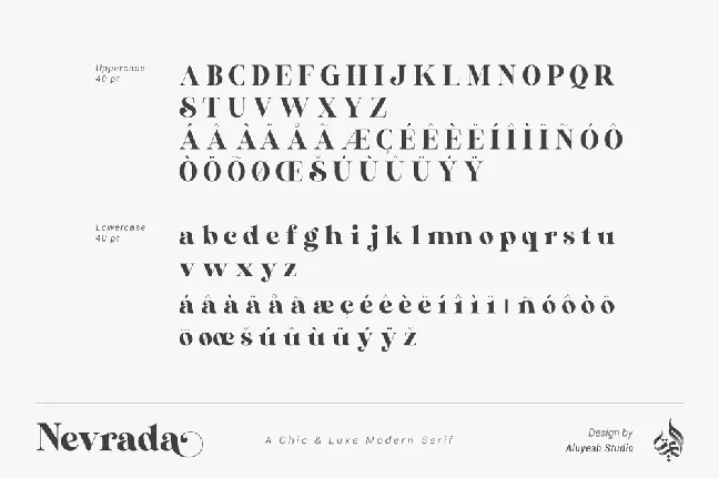 Nevrada font