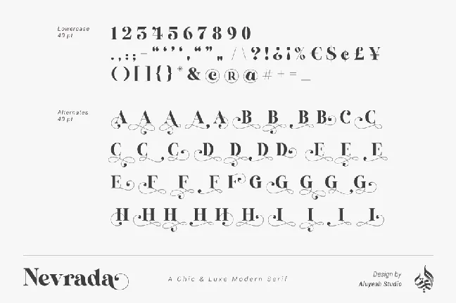 Nevrada font