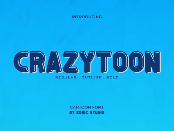 Crazytoon Demo font