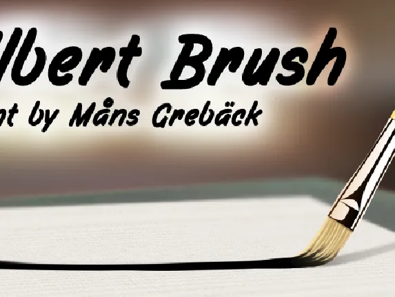 Filbert Brush PERSONAL USE font