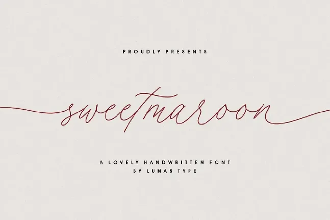 Sweetmaroon font