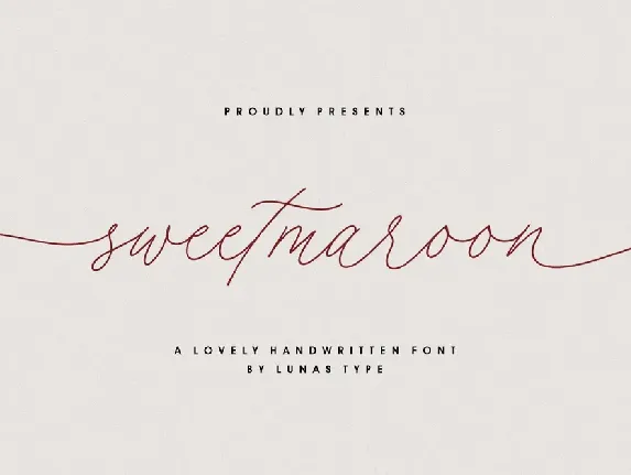 Sweetmaroon font