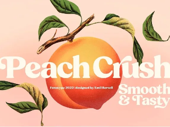 Peach Crush font