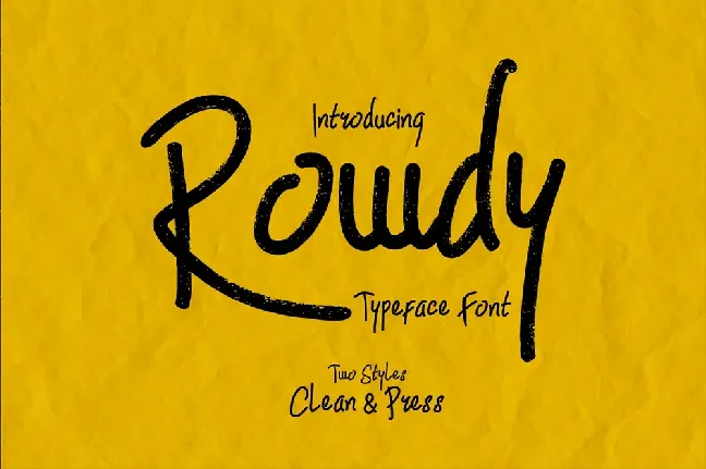 Rowdy font