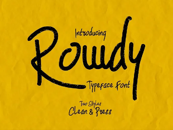 Rowdy font