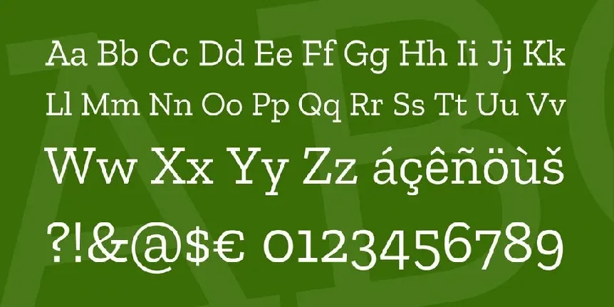 Zilla Slab Serif Family font