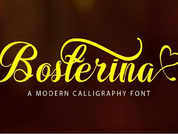 Bosterina font