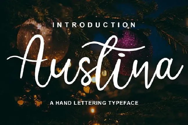 Austina Script font