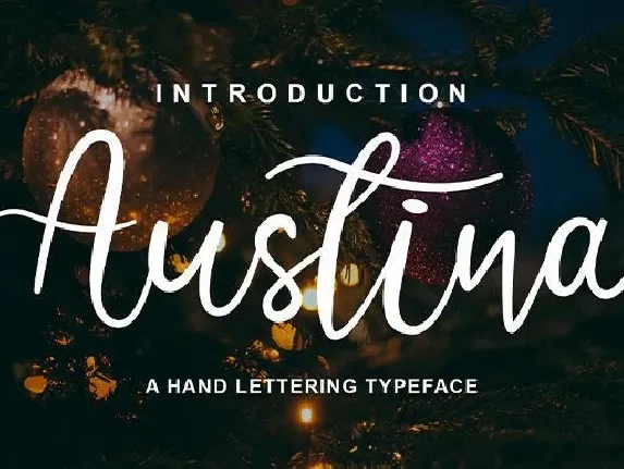 Austina Script font