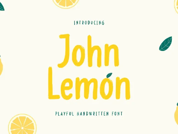 John Lemon font