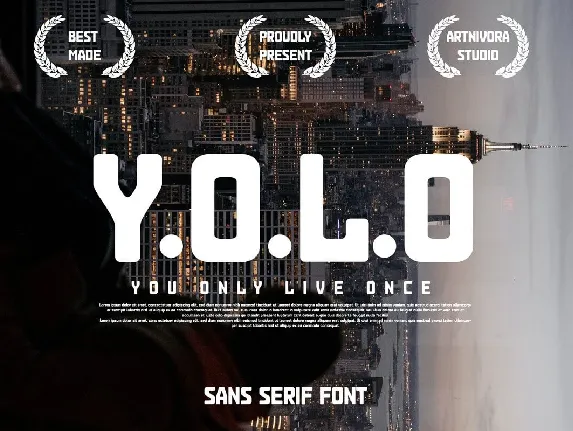 Y.O.L.O font