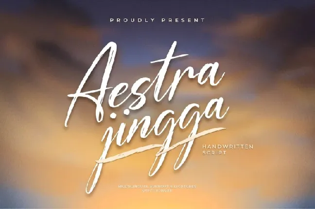 Aestra Jingga font