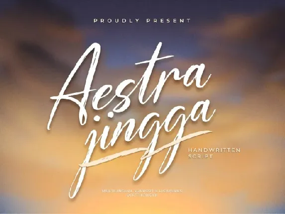 Aestra Jingga font