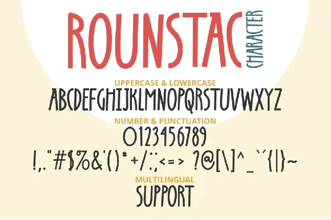 Rounstac font