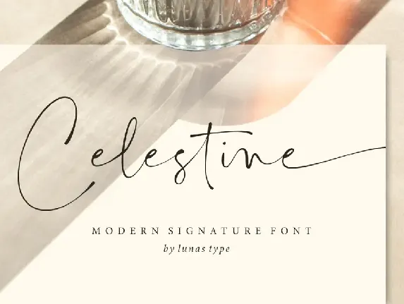 Celestine font