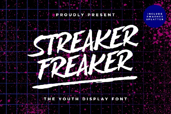 StreakerFreaker font