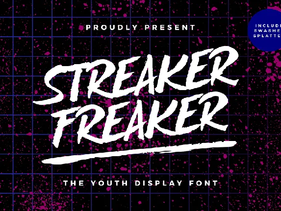 StreakerFreaker font