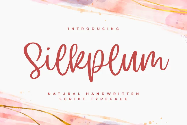 Silkplum font