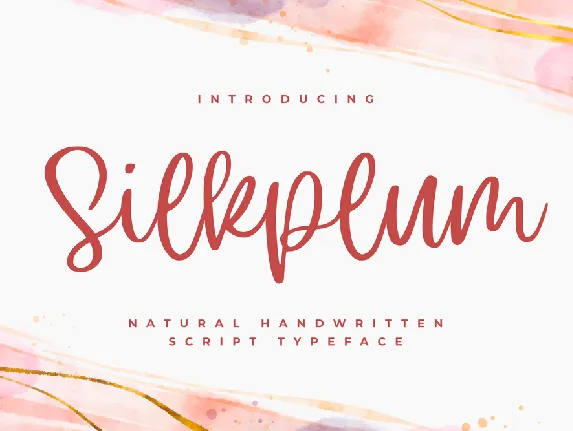 Silkplum font