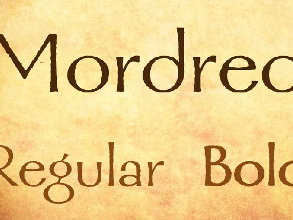 Mordred font