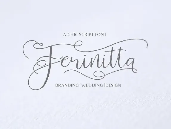 Ferinitta Calligraphy font