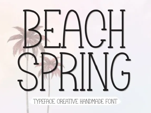 Beach Spring Display font