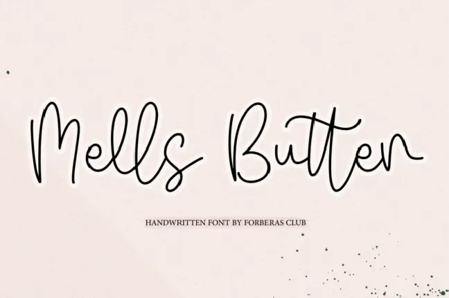 Mells Butter font