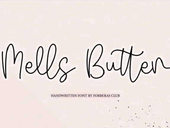 Mells Butter font