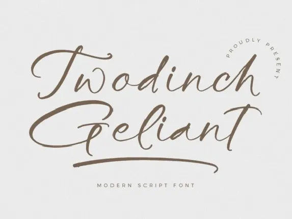 Twodinch Geliant font