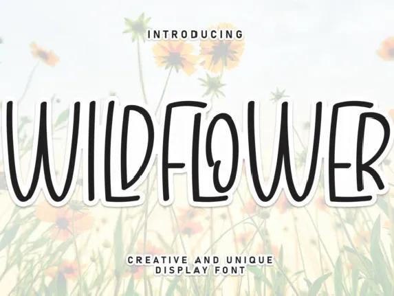 Wildflower Display font