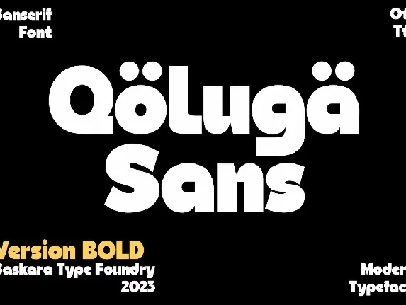 Qoluga Sans font