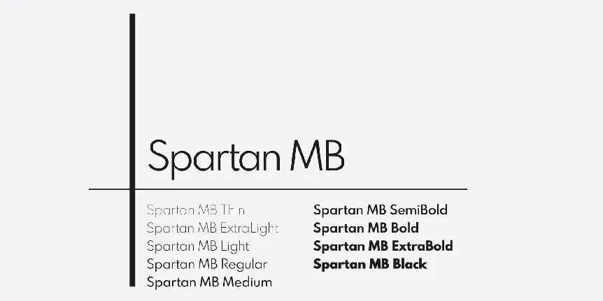 Spartan Mb font