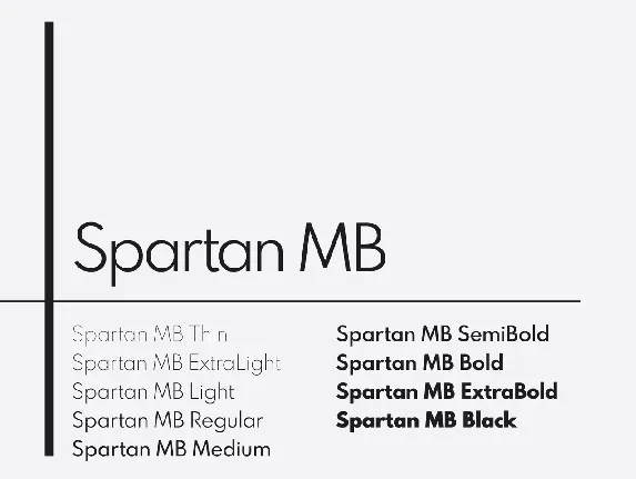 Spartan Mb font