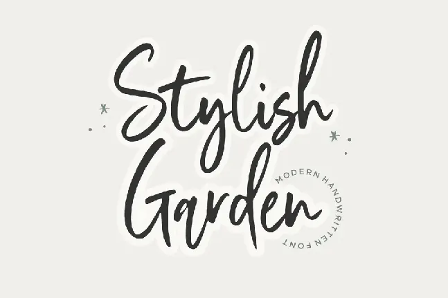 Stylish Garden font