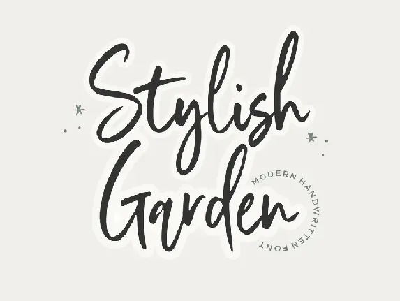 Stylish Garden font